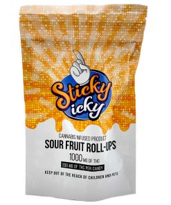 Sticky Icky Sour Fruit Roll-Ups 1000mg