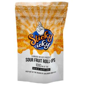 Sticky Icky Sour Fruit Roll-Ups 1000mg