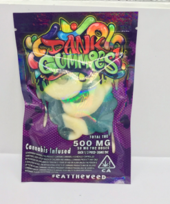 Buy Dank Gummies Sour Gummy Worms 500mg