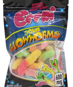 Buy Errlli Sour Glow Worms 600mg THC